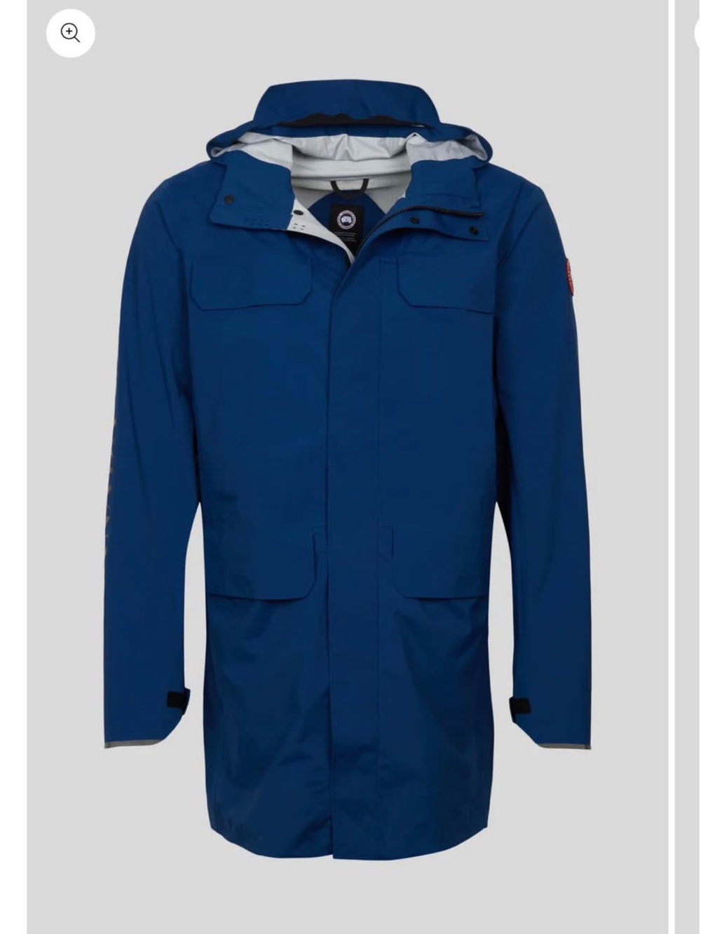 Canada Goose Men's Hooded Raincoat in Navy Blue